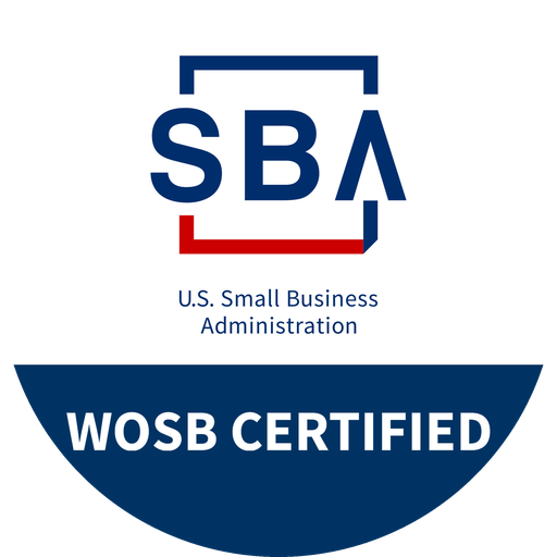 U.S. Small Business Administration Women-Owned Small Business (WOSB) Certified logo